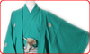 グリーン紋服セット06