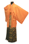 山吹色紋服セット01