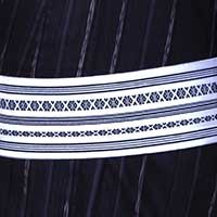 black_brown_stripe腰带周围
