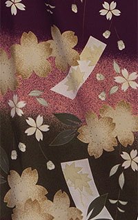 紫桜短冊