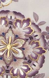 グレーモダンフラワー