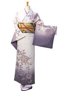 グレーモダンフラワー