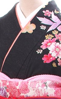 黒ラメ花つくしDetails2