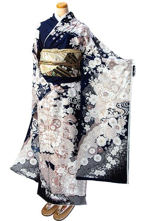 ネイビー濃紺（仮絵羽）