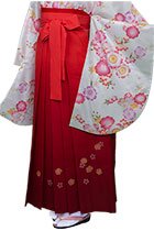 赤ぼかし小花