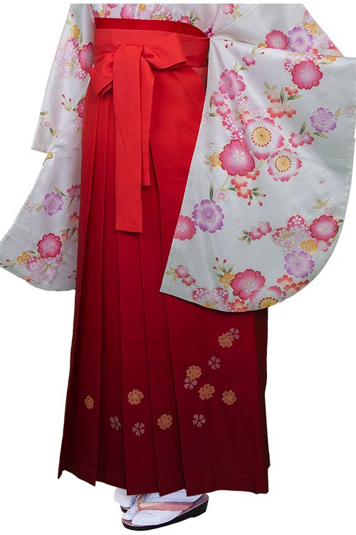 赤ぼかし小花