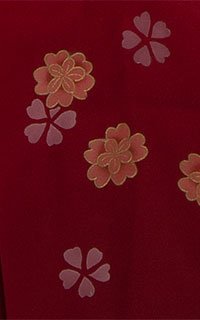 赤ぼかし小花