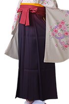えんじ紫ぼかし