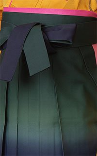 緑濃淡黒ぼかし