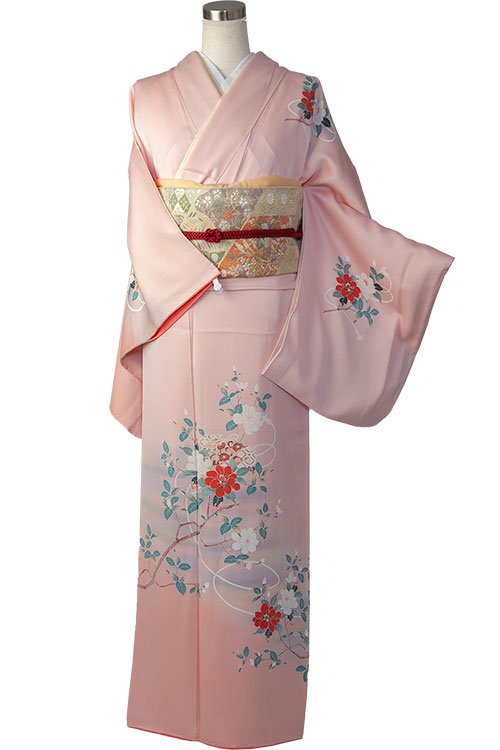 ピンク山茶花