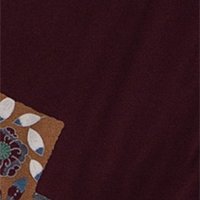 濃えんじ柄