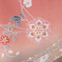 ピンク唐花紋