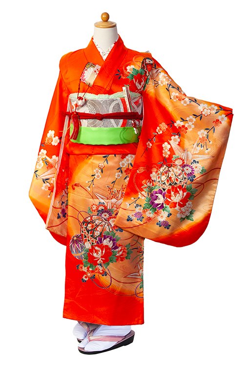 オレンジ花つる