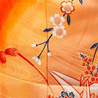 オレンジ花つる