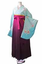 パステルブルー刺繍