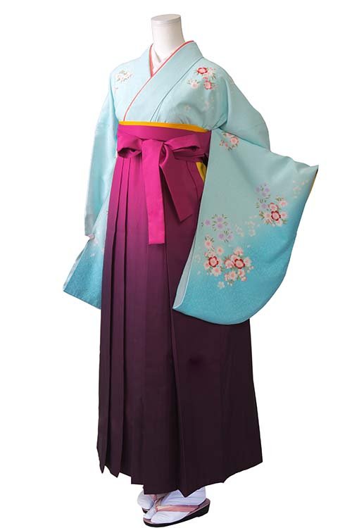 パステルブルー刺繍