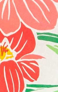 ピンク赤花柄