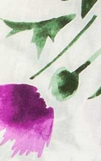 白紫花柄