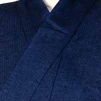 青紺しじら衿元